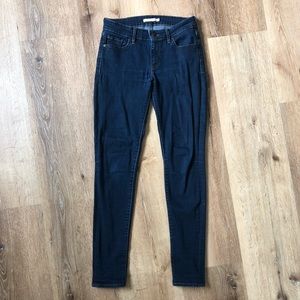 Levi’s Dark Wash 711 Skinny Jeans